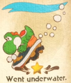 "Went underwater." discovery from Snurfboard Habitat in Yoshi and the Mysterious Book