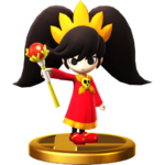 Ashley trophy from Super Smash Bros. for Wii U.