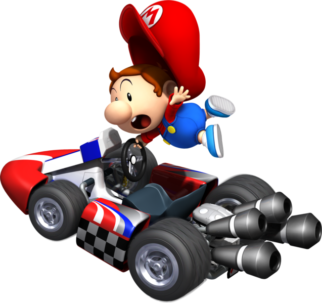 File:Baby Mario Artwork - Mario Kart Wii.png