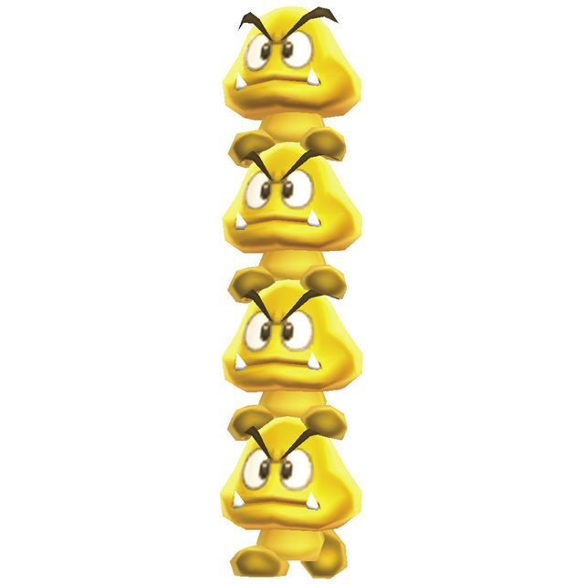 Gold Goomba Tower - Super Mario Wiki, the Mario encyclopedia