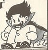 Kurokyura, looking down on Luigi.