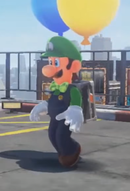 Luigi as he appears in Super Mario Odyssey
