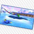<small>GBA</small> Snow Land, shown as an option in a Mario Kart 8 Deluxe – Booster Course Pass opinion poll