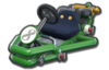 Thumbnail of a green Pipe Frame (with 8 icon), in Mario Kart 8.