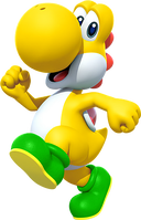 Yellow Yoshi from Mario Kart Tour