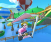 Thumbnail of the Peach Cup challenge from the New York Tour; a Glider Challenge set on 3DS Daisy Hills (reused as the Pink Gold Peach Cup's bonus challenge in the Mario vs. Luigi Tour)
