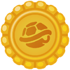 A sticker from Mario Kart World