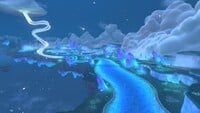 Screenshot of Rainbow Road (Mario Kart World)'s second lap