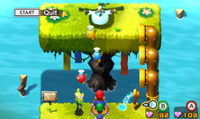 The Splart minigame in both versions of Mario & Luigi: Superstar Saga