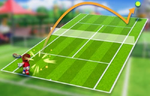 Illustration of a type of shot in Mario Tennis Fever