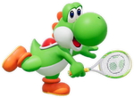 Artwork of Yoshi from Mario Tennis Fever