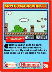 One of the Nintendo Collector Cards