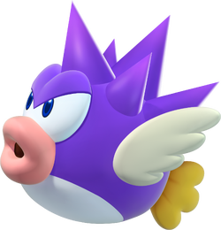 Spiny Cheep Cheep artwork from New Super Mario Bros. U