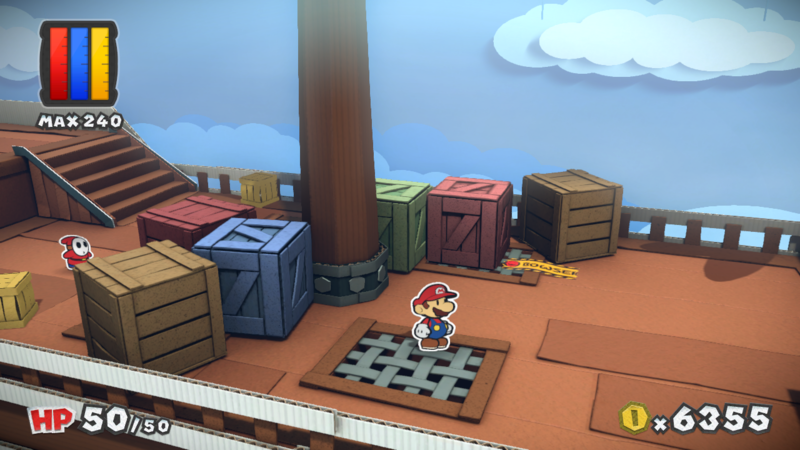 File:PMCS The Crimson Tower Mario on airship.png