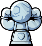 Muscle Cup item sticker for the Mario Strikers: Battle League trophy in the Trophy Creator application