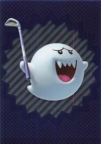 Boo sport card from the Super Mario Trading Card Collection