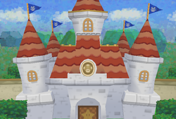 Peach's Castle in Paper Mario