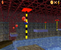 Pole-Jumping for Red Coins from Super Mario 64 DS