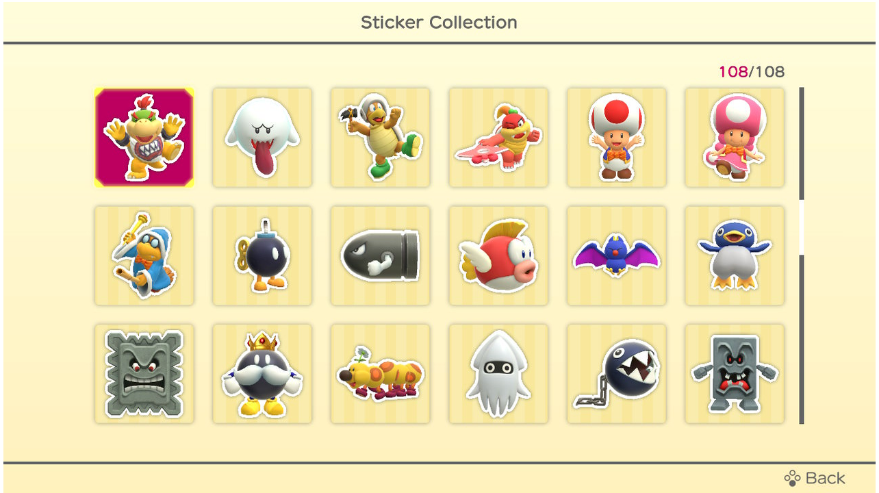 Stickers (page 3) in Super Mario Party