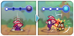 Image showing a partner move in Paper Mario: The Thousand-Year Door (Nintendo Switch)