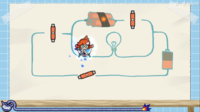 Circuit of Light microgame in WarioWare: Get It Together!