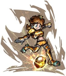 Princess Daisy in Mario Strikers Charged.