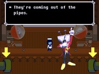Pipes in Deltarune Chapter 3, pointed out by Tenna.