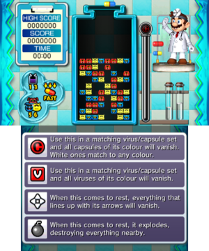 Beginner Stage 15 of Miracle Cure Laboratory in Dr. Mario: Miracle Cure