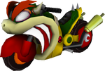 The model for Bowser's Flame Runner from Mario Kart Wii