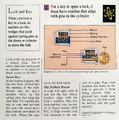 "How does a key open a lock?" (back)