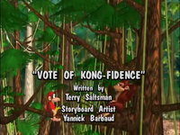 The title screen for Vote of Kong-Fidence
