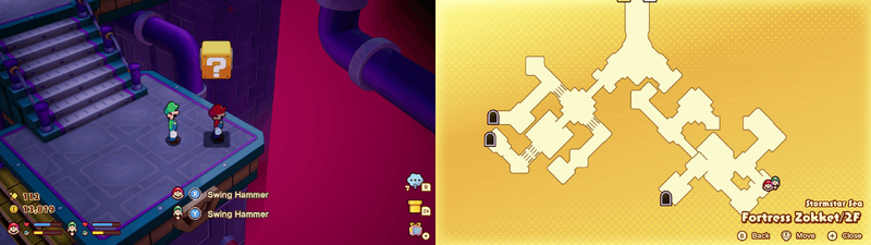 Block 16 in Fortress Zokket from Mario & Luigi: Brothership