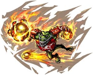 Kritter's artwork from Mario Strikers Charged.