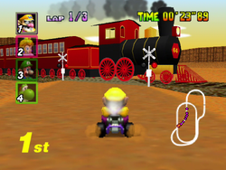 The image for "Kalimari Desert" from Mario Kart 64 on Nintendo Music.