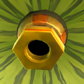 The nut-like Sentry Beam at the bottom of the Poké Ball Planet.