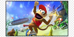 Screenshot of Diddy Kong in Mario Kart 8 Deluxe shown the result of the Mario Kart 8 DLC Character Personality Quiz.