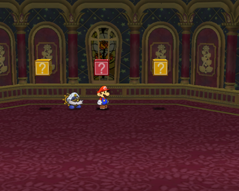 Fourth, fifth and sixth ? Blocks in Palace of Shadow of Paper Mario: The Thousand-Year Door.