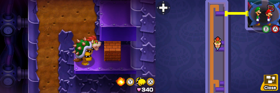 Block 101 in Peach's Castle of Mario & Luigi: Bowser's Inside Story + Bowser Jr.'s Journey.