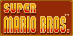 The in-game logo of Super Mario Bros.