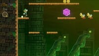 The second 10-flower coin in A Final Uncharted Area: Poison Ruins in Super Mario Bros. Wonder