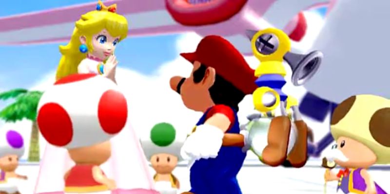 File:SMS Princess Peach congratulates Mario.jpg