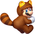 Artwork of Tanooki Mario from Super Mario 3D World.