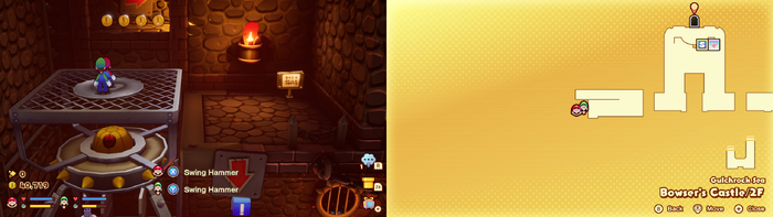 Mario and Luigi near 17 Coins on Wayaway Island of Mario & Luigi: Brothership.
