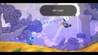 Yoshi's first encounter with Kamek in Croakaoke Habitat in Yoshi and the Mysterious Book