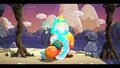An adult Bewilder Bird nuzzling Yoshi in Bewilder Bird Habitat