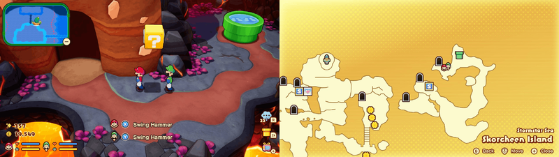 Block 49 in Skorcheen Island from Mario & Luigi: Brothership