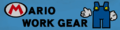 A Mario Work Gear trackside banner from Mario Kart 8