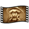 A sticker from Mario Kart World