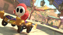 An official screenshot of Shy Guy in Mario Kart World.
