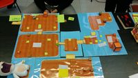 Prototype board for Mario + Rabbids Kingdom Battle.